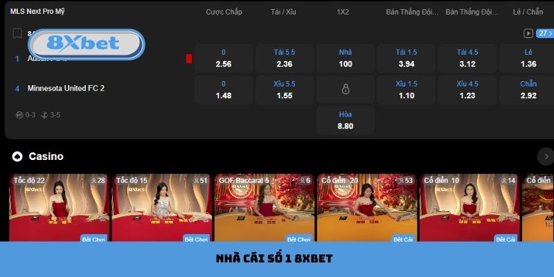 Nhà Cái Số 1 8xbet Lựa Chọn Hàng Đầu Cho Người Chơi